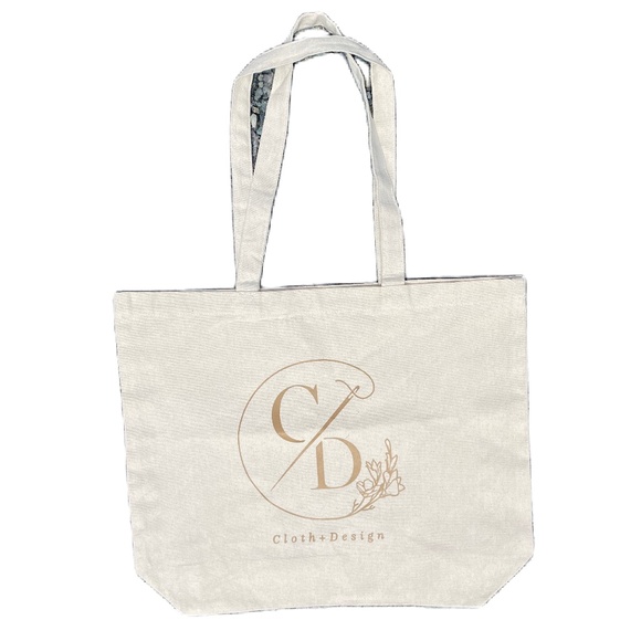 Cloth Design Canvas reusable tote bag - Picture 1 of 7